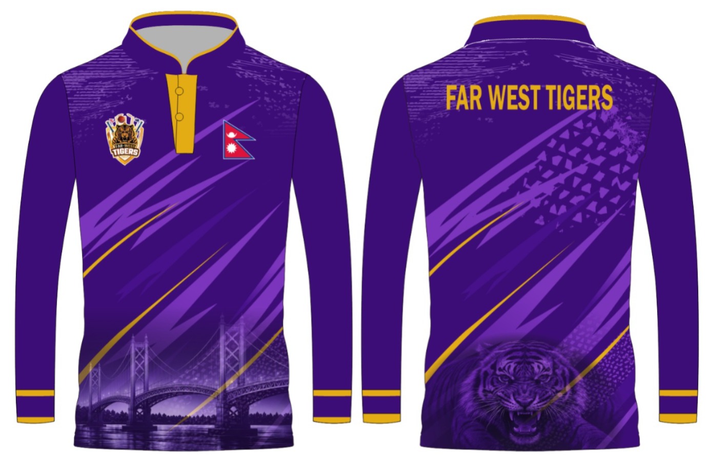 Custom AR Sportz cricket team jersey